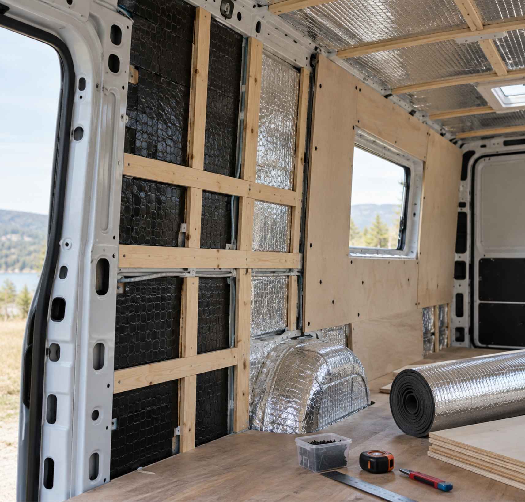 Campervan isolieren – so bleibt der Ausbau im Winter warm und im Sommer kühl