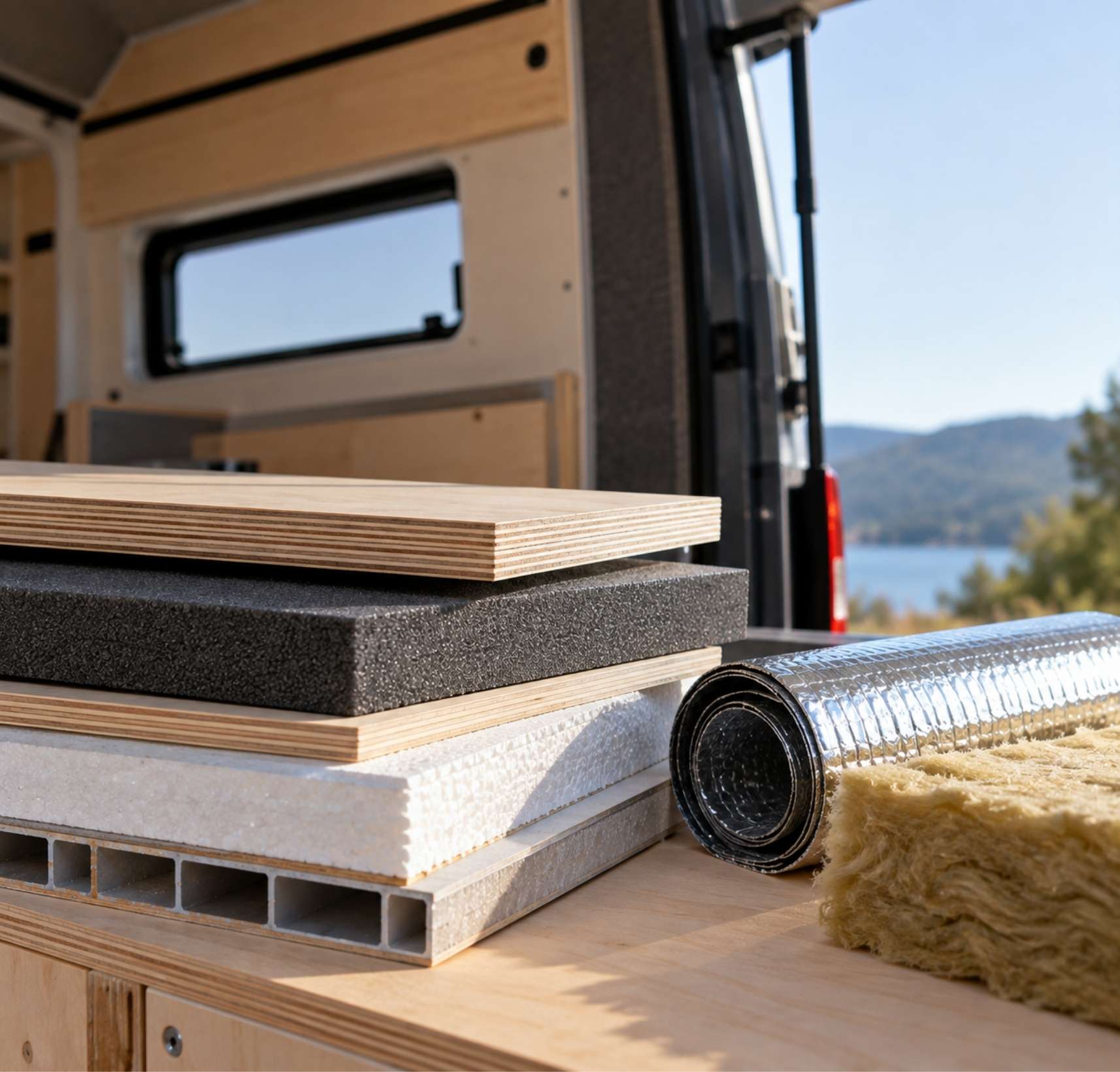 Woraus besteht ein Campervan-Ausbau? Materialien, Haltbarkeit und Gewicht